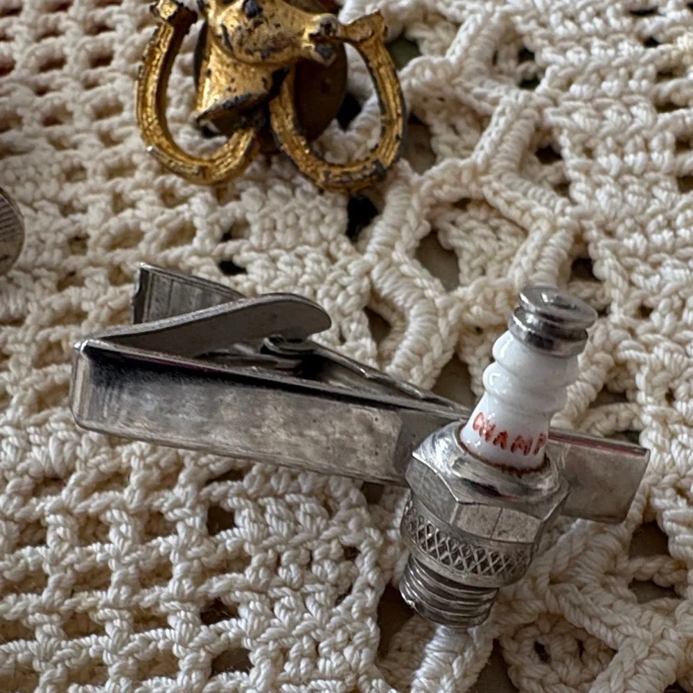 Vintage Silver and Gold Cufflinks Sets and tie tacks